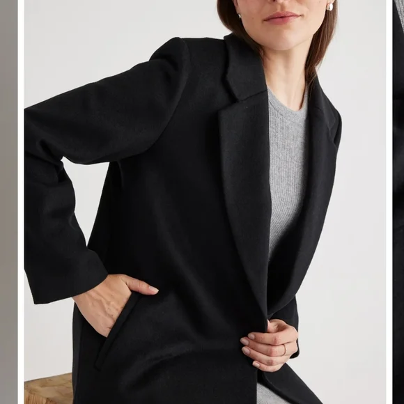 Quince Italian Wool Classic Single-Breasted Coat - Picture 5 of 16